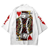 Black Haori Jacket with Japanese Kitsune Mask