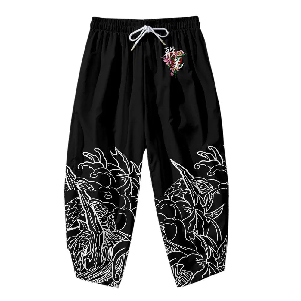 Red Lion Dance Graphic Casual Joggers